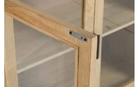 Aparador Salon Rustico Actual 4 Puertas Acristaladas Serie Felo