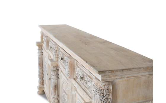 Aparador Vintage Blanco Decape 4 Puertas 4 Cajones Atriadas Aparador Vintage Blanco Decape 4 Puertas 4 Cajones Atriadas