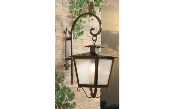 Aplique Farol Colgador Lara Forja Grande