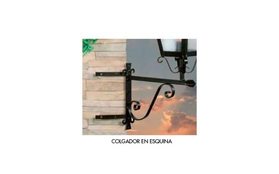 Aplique Farol Colgador Lara Forja Grande