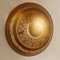 Aplique Grande Redondo Estilo Oriental Oro Perforado Dagmar