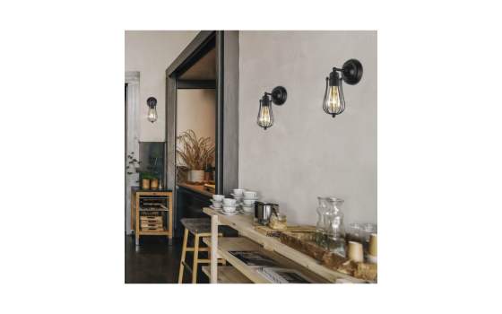 Aplique Lampara Pared Rustica Actual Serie Coke