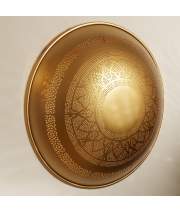 Aplique Pared Redondo Estilo Oriental Oro Perforado Dagmar