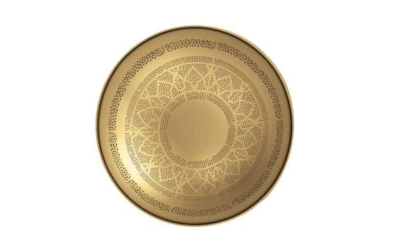 Aplique Pared Redondo Estilo Oriental Oro Perforado Dagmar