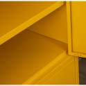 Archivador Metalico 4 Puertas Amarillo con Estantes Serie Akijar