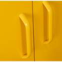 Archivador Metalico 4 Puertas Amarillo con Estantes Serie Akijar