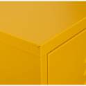 Archivador Metalico 4 Puertas Amarillo con Estantes Serie Akijar