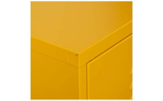 Archivador Metalico 4 Puertas Amarillo con Estantes Serie Akijar