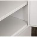 Archivador Metalico 4 Puertas Blanco con Estantes Serie Akijar