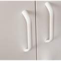 Archivador Metalico 4 Puertas Blanco con Estantes Serie Akijar