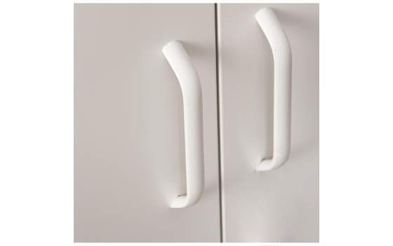 Archivador Metalico 4 Puertas Blanco con Estantes Serie Akijar