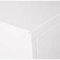 Archivador Metalico 4 Puertas Blanco con Estantes Serie Akijar
