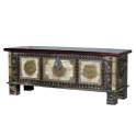 Arcon Banco Indio Con Repujado Metalico Bronce Adeny