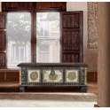 Arcon Banco Indio Con Repujado Metalico Bronce Adeny