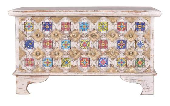 Arcon Baul Oriental Madera Rustica Colores Serie Allegra