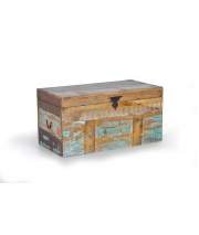 Arcon Baul Vintage Colores Desgastados Serie Artsas