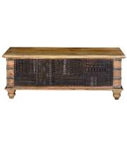 Arcon Indio Madera Natural y Decoracion Tallado Nogal Adeny