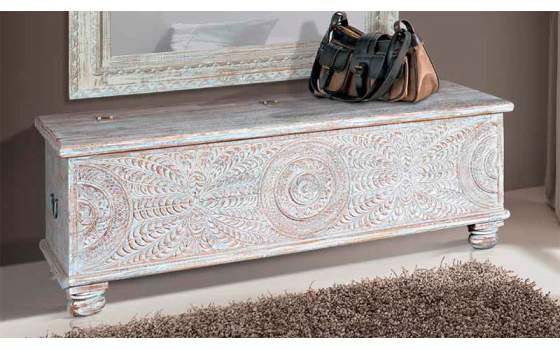 Arcon Rustico Tallado Desgastado Abalar