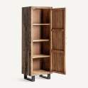 Armario 1 Puerta Madera Reciclada Rustica Serie Carrik