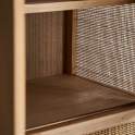 Armario 2 Puertas 1 Cajon Madera y Rattan Estilo Actual Bracke