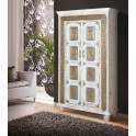 Armario 2 Puertas Craquelado Decape Blanco Bronce Banjala