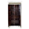 Armario 2 Puertas Craquelado Decape Blanco Bronce Banjala