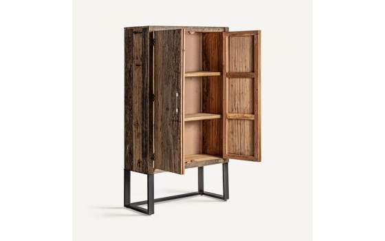 Armario 2 Puertas Madera Maciza Rustica Vieja Serie Carrik