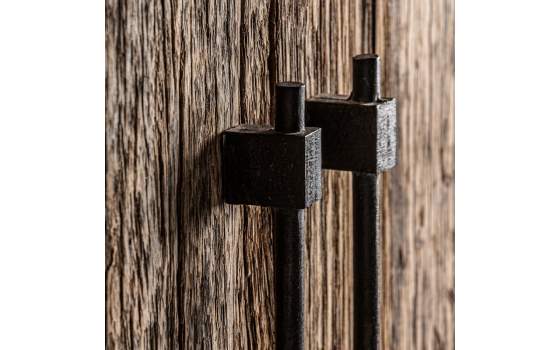 Armario 2 Puertas Madera Maciza Rustica Vieja Serie Carrik