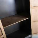 Armario 2 Puertas Madera Metal Estilo Industrial Serie Briec
