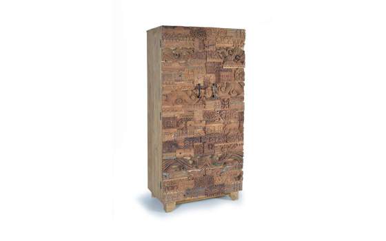 Armario 2 Puertas Madera Reciclada Rustica Serie Ratrasa