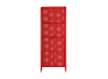 Armario 2 Puertas Metalico Rojo Estilo Industrial Serie Arvert