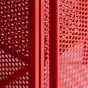 Armario 2 Puertas Metalico Rojo Estilo Industrial Serie Arvert