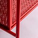 Armario 2 Puertas Metalico Rojo Estilo Industrial Serie Arvert