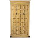 Armario 2 Puertas Rustico Madera Mango Natural Serie Ardimt