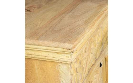 Armario 2 Puertas Rustico Madera Mango Natural Serie Ardimt