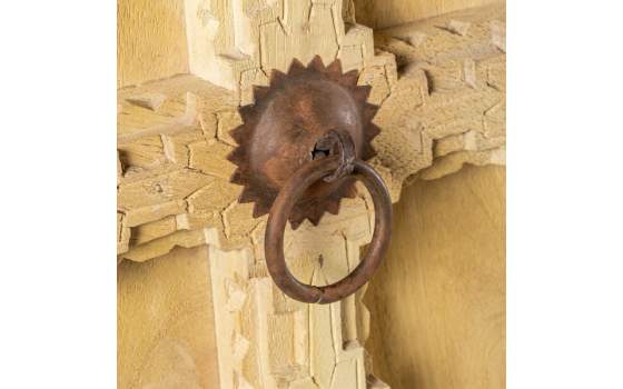 Armario 2 Puertas Rustico Madera Mango Natural Serie Ardimt