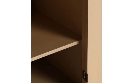 Armario Actual 2 Puertas Madera y Rejilla Ratan Doazit