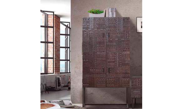 Armario Alacena Diseño Etnico 4 Puertas Serie Jeroglifico