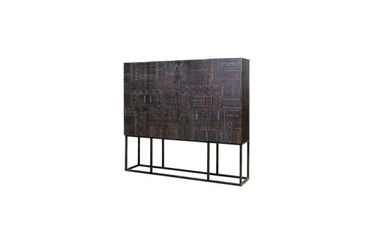 Armario Alacena Oriental Etnico 4 Puertas Serie Jeroglifico