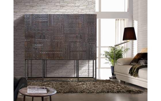 Armario Alacena Oriental Etnico 4 Puertas Serie Jeroglifico