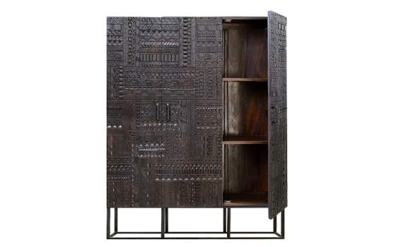 Armario Aparador Oriental Etnico 3 Puertas Serie Jeroglifico