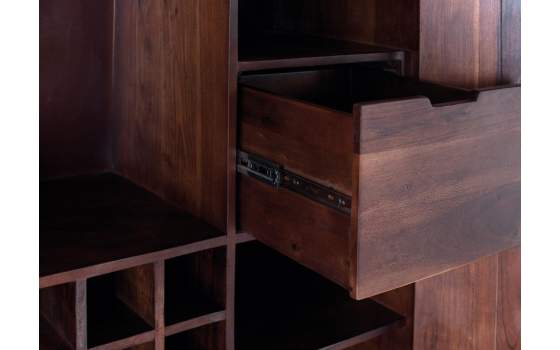 Armario Bajo Bar Madera Colonial Actual 2 Puertas Aterian