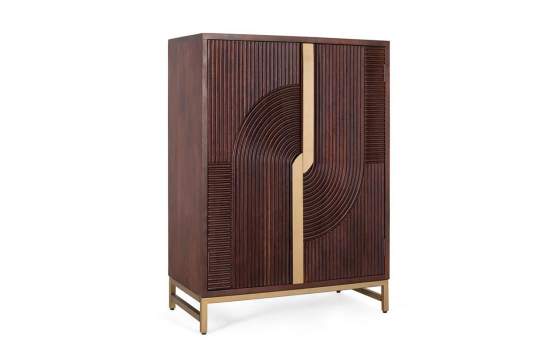 Armario Bajo Bar Madera Colonial Actual 2 Puertas Aterian