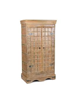 Armario Bajo Oriental 2 Puertas Decoradas Acacia Serie Altheer