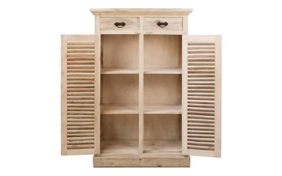 Armario Bajo Recibidor en Madera Natural 2 Puertas Rustic