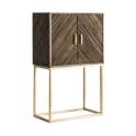 Armario Bar 2 Puertas Madera Metal Serie Kraj