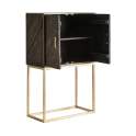 Armario Bar 2 Puertas Madera Metal Serie Kraj