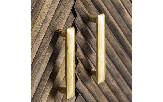 Armario Bar 2 Puertas Madera Metal Serie Kraj