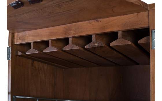 Armario Bar Licorera Madera Colonial 2 Puertas Serie Aterian