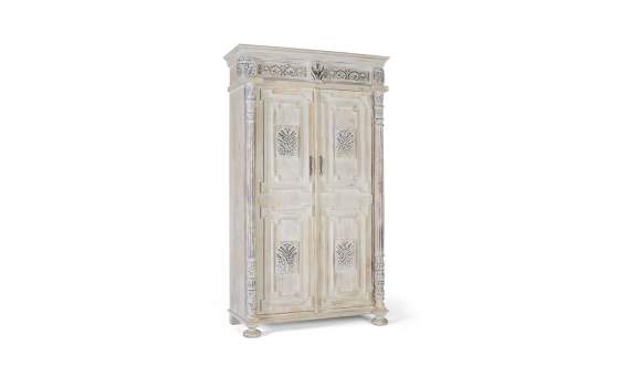 Armario Boda Tallado Oriental Blanco Decape 2 Puertas Aorien Armario Boda Tallado Oriental Blanco Decape 2 Puertas Aorien